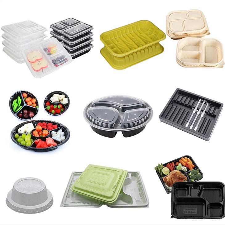Plastic Packaging Takeaway Food Container Thermoforming Machine